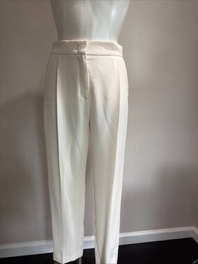Tailored High-Rise Marella pants White Sz 4